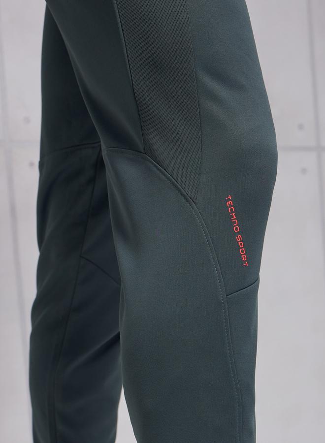 Technosport Men Solid Slim Fit Trackpants - Image 4